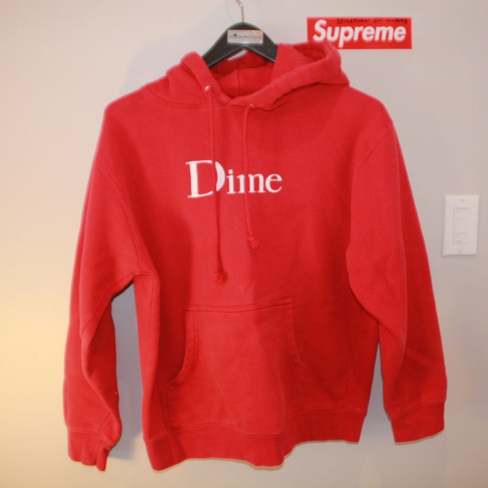 Dime Red Hoodie (size small)